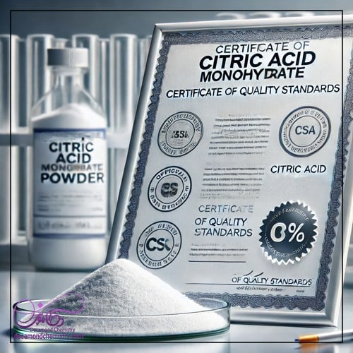 استانداردهای اسید سیتریک آبدار _ دکاموند شیمی