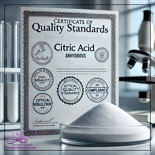 استانداردهای اسید سیتریک خشک _ دکاموند شیمی