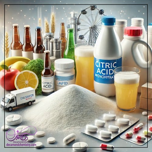 کاربرد اسید سیتریک آبدار _ دکاموند شیمی