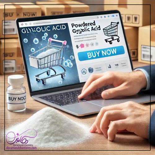 فروش گلیکولیک اسید پودری _ دکاموند شیمی